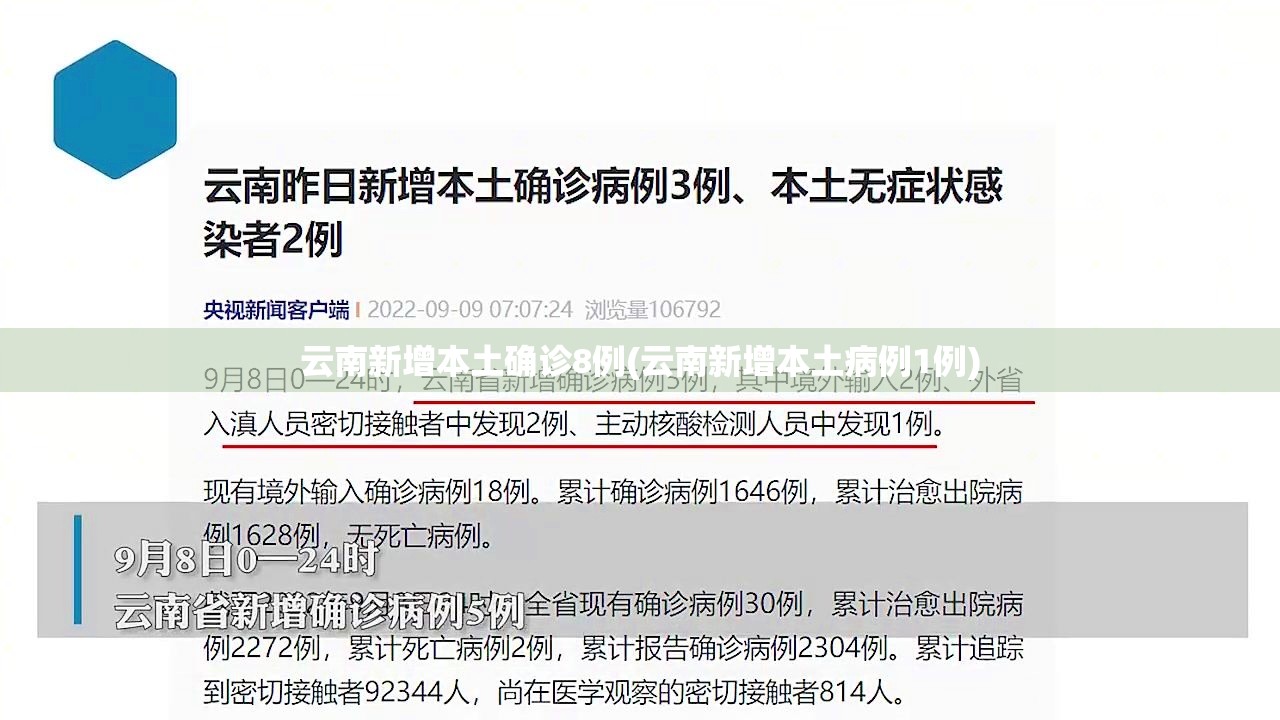 云南新增本土确诊8例(云南新增本土病例1例)