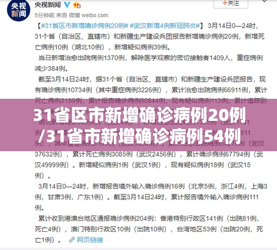 31省区市新增确诊病例20例/31省市新增确诊病例54例