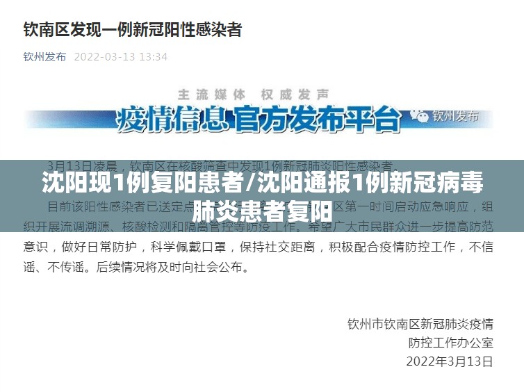 沈阳现1例复阳患者/沈阳通报1例新冠病毒肺炎患者复阳