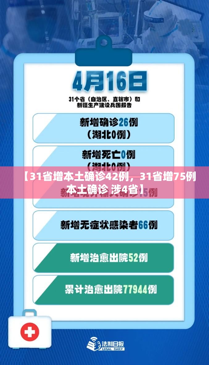 【31省增本土确诊42例，31省增75例本土确诊 涉4省】