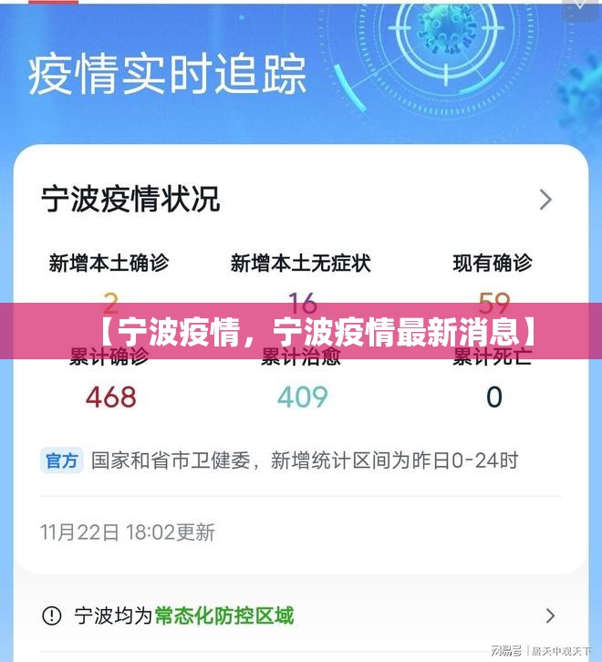 【宁波疫情，宁波疫情最新消息】