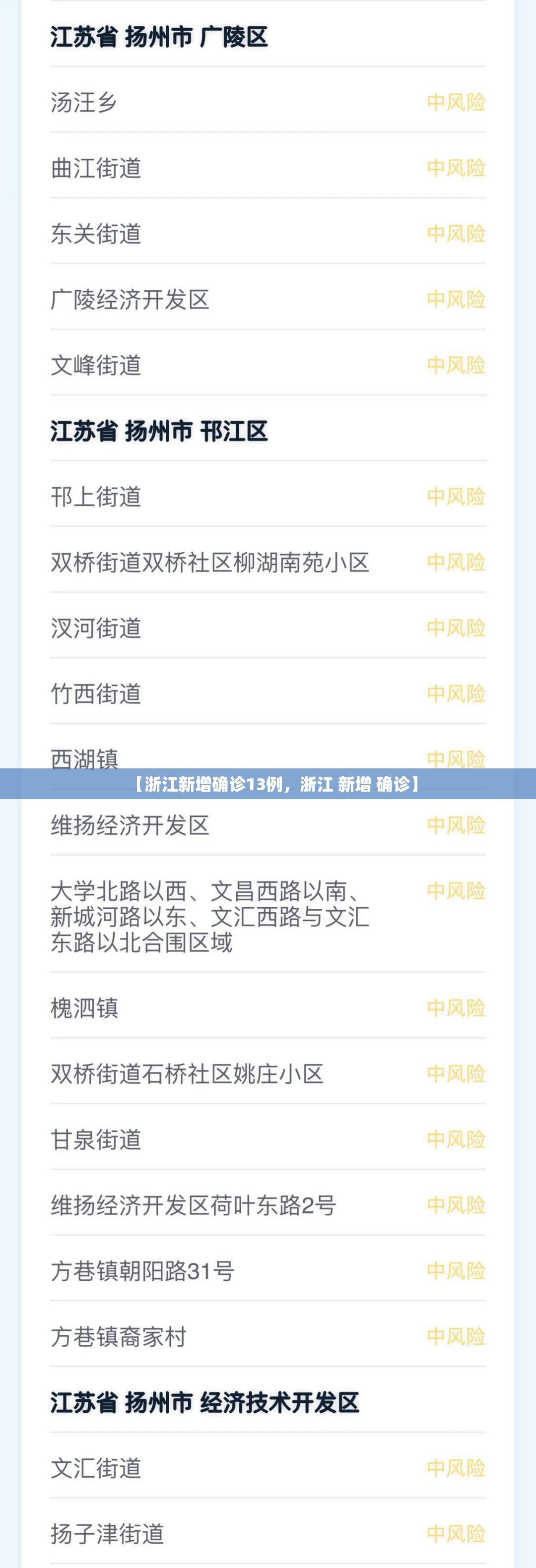 【浙江新增确诊13例，浙江 新增 确诊】