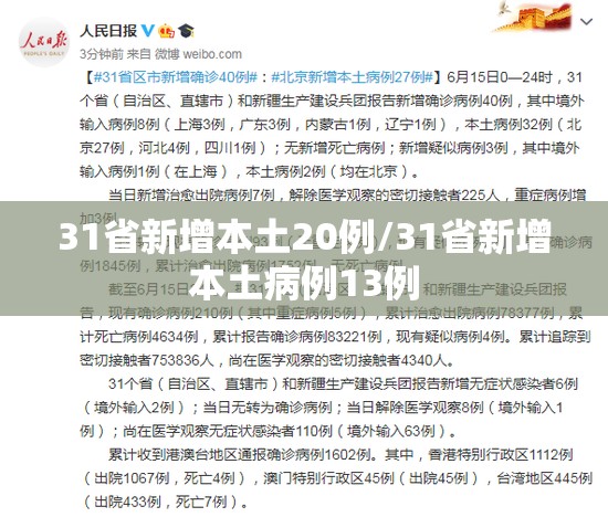 31省新增本土20例/31省新增本土病例13例