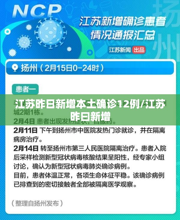江苏昨日新增本土确诊12例/江苏昨曰新增