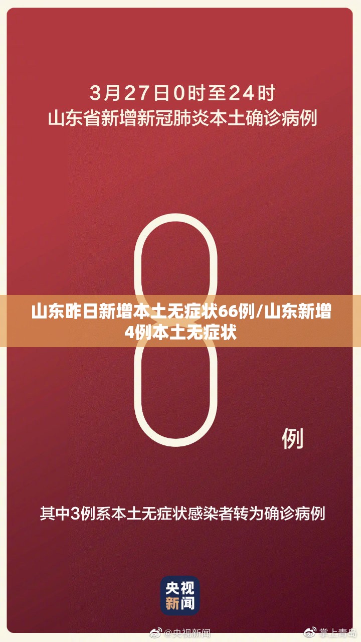山东昨日新增本土无症状66例/山东新增4例本土无症状 山东昨日新增本土无症状66例/山东新增4例本土无症状