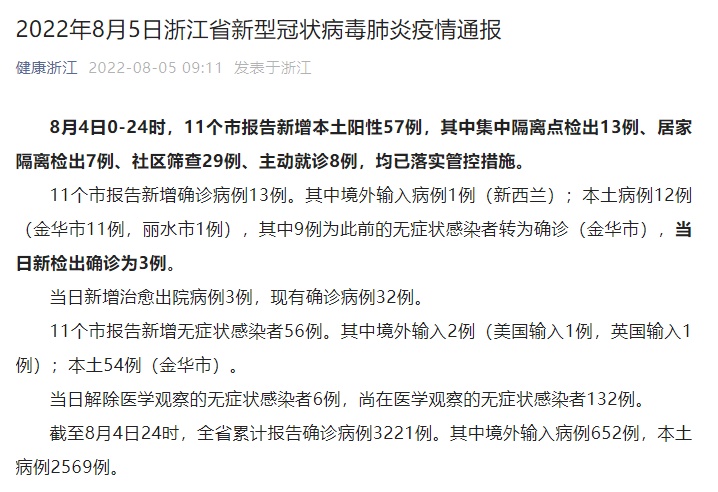 浙江新增本土阳性2例(浙江新增1例本土)