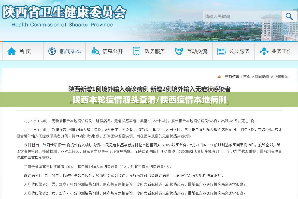 陕西本轮疫情源头查清/陕西疫情本地病例