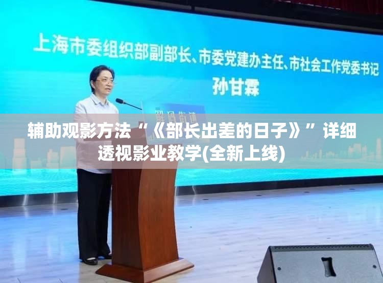 辅助观影方法“《部长出差的日子》”详细透视影业教学(全新上线)