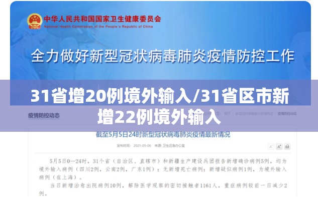 31省增20例境外输入/31省区市新增22例境外输入