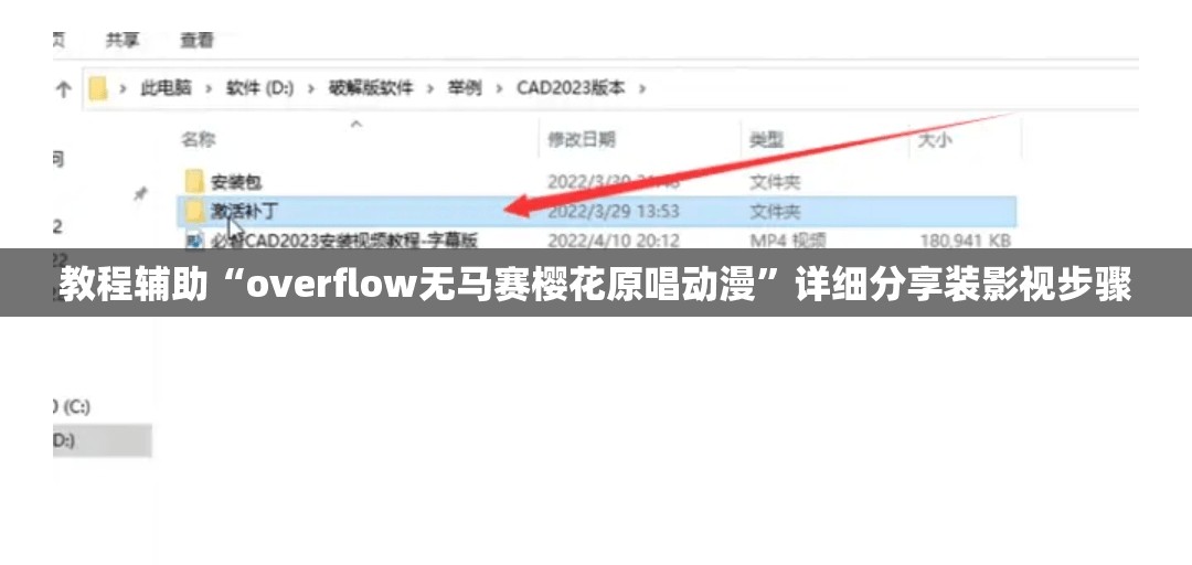 教程辅助“overflow无马赛樱花原唱动漫”详细分享装影视步骤