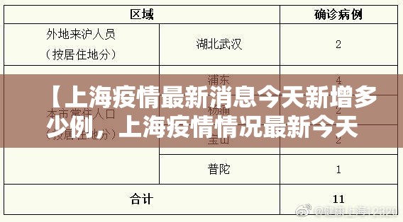 【上海疫情最新消息今天新增多少例，上海疫情情况最新今天】