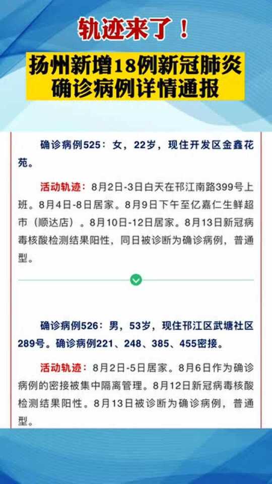 【扬州最新疫情，扬州最新疫情通报】