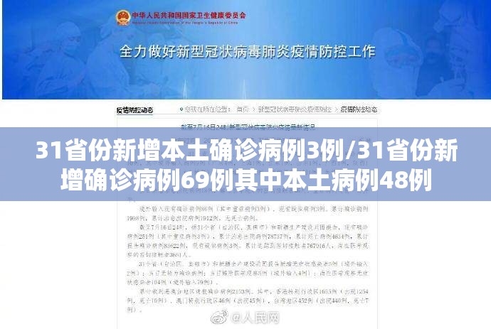 31省份新增本土确诊病例3例/31省份新增确诊病例69例其中本土病例48例