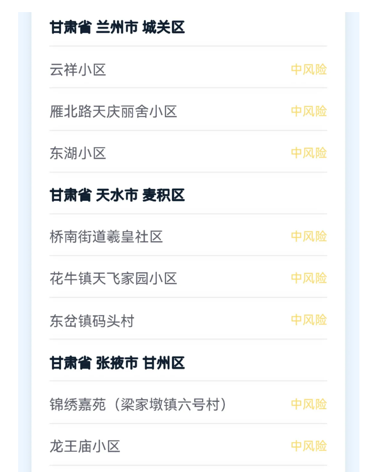【高风险地区查询，高风险地址查询】