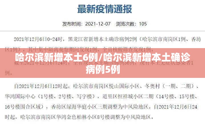 哈尔滨新增本土6例/哈尔滨新增本土确诊病例5例