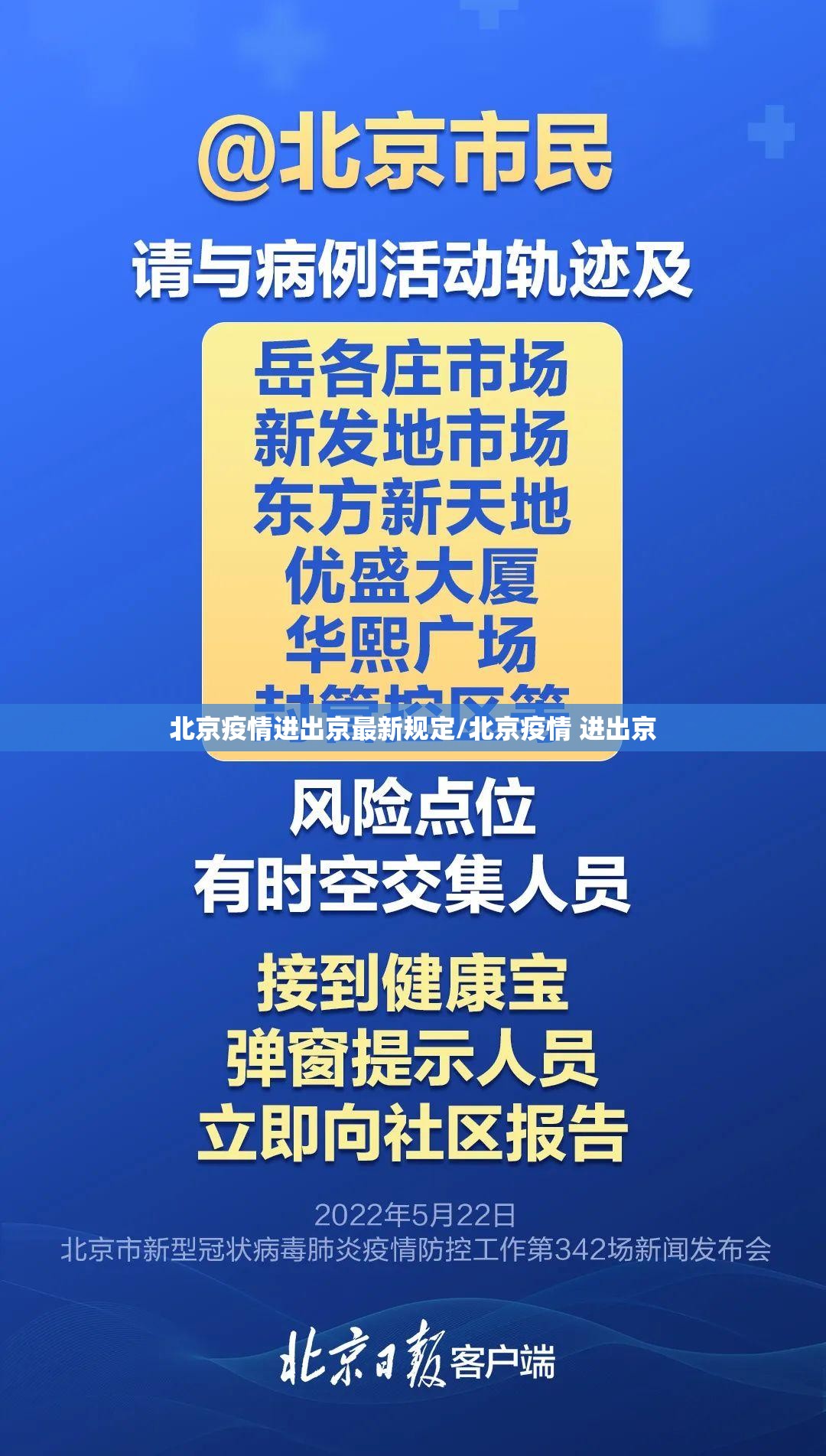 北京疫情进出京最新规定/北京疫情 进出京