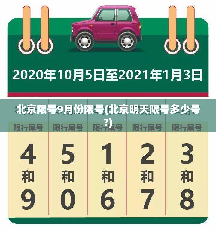 北京限号9月份限号(北京明天限号多少号?)