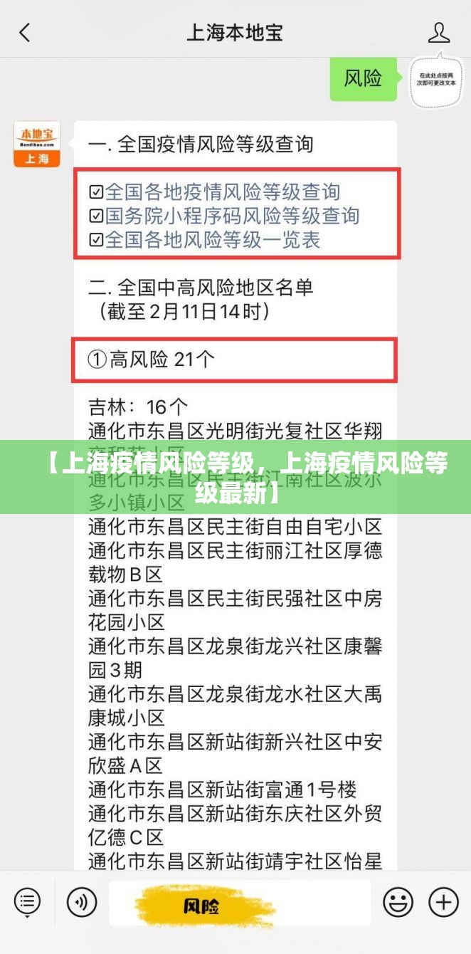 【上海疫情风险等级，上海疫情风险等级最新】