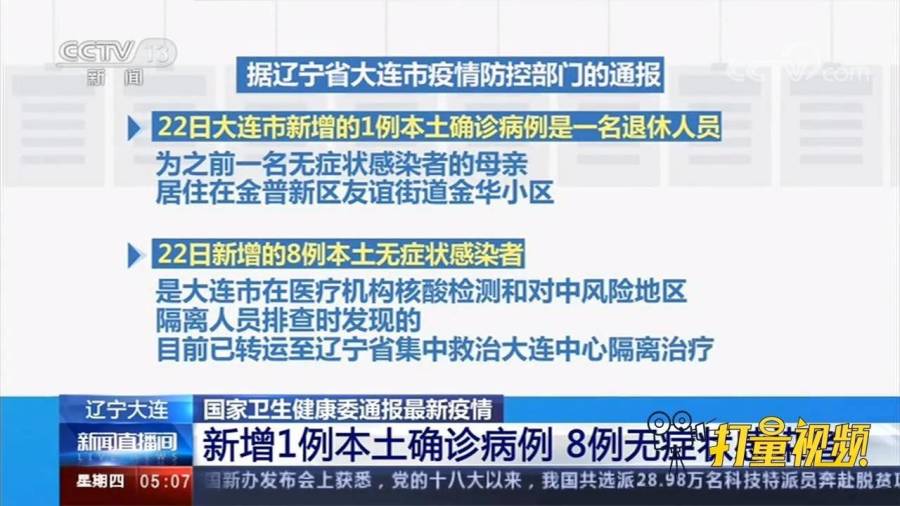 大连新增2例感染者(大连2例新增确诊病例详情 视频) 大连新增2例感染者(大连2例新增确诊病例详情 视频)