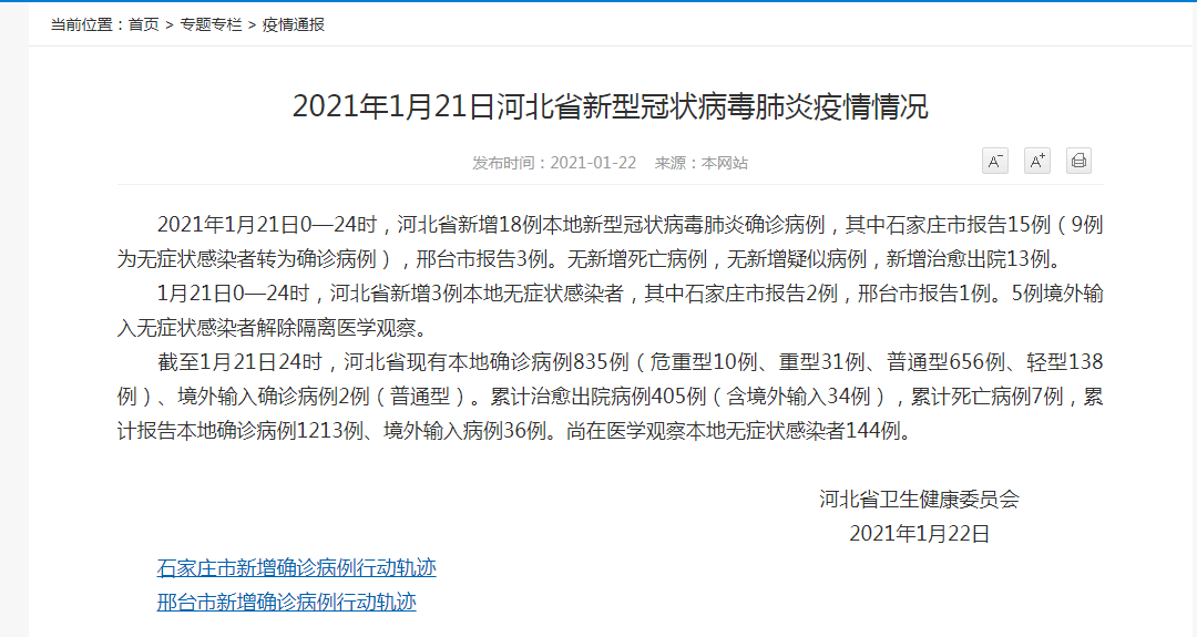 石家庄新增15例确诊详情(石家庄新增确诊病例52例轨迹) 石家庄新增15例确诊详情(石家庄新增确诊病例52例轨迹)