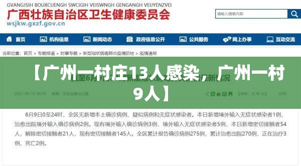 【广州一村庄13人感染，广州一村9人】